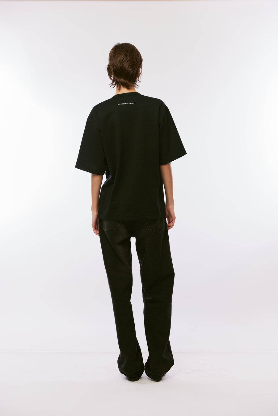 Logo Tee with Ribbons - BLACK