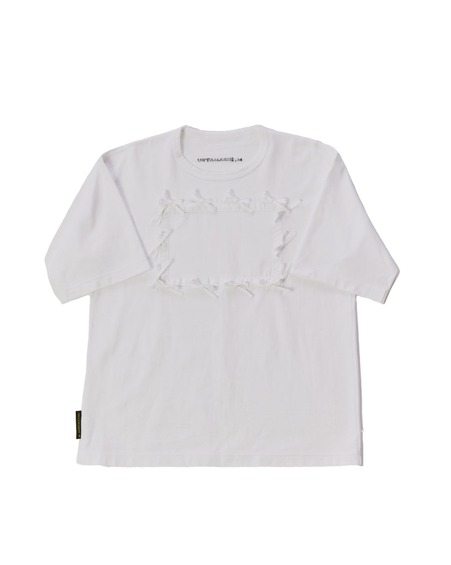 Logo Tee with Ribbons - WHITE