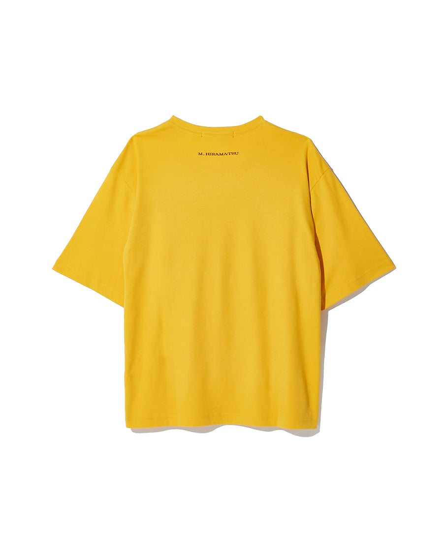 Logo Short Sleeve Tee with Ribbons - SUNFLOWER