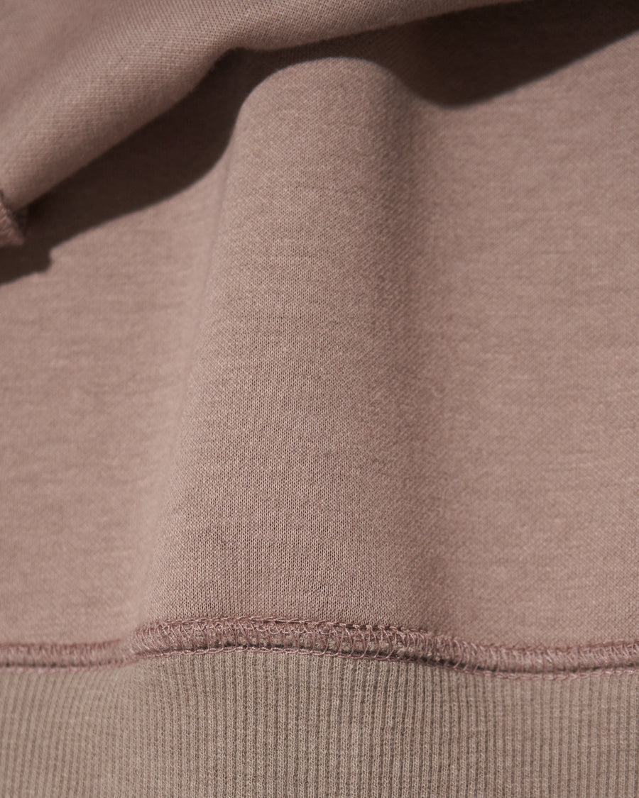 Logo Hoodie with Ribbons - MOCHA