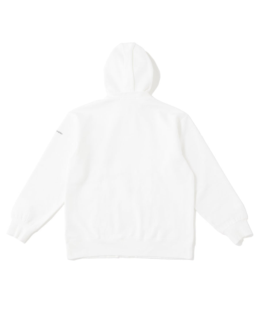 Logo Hoodie with Ribbons - WHITE