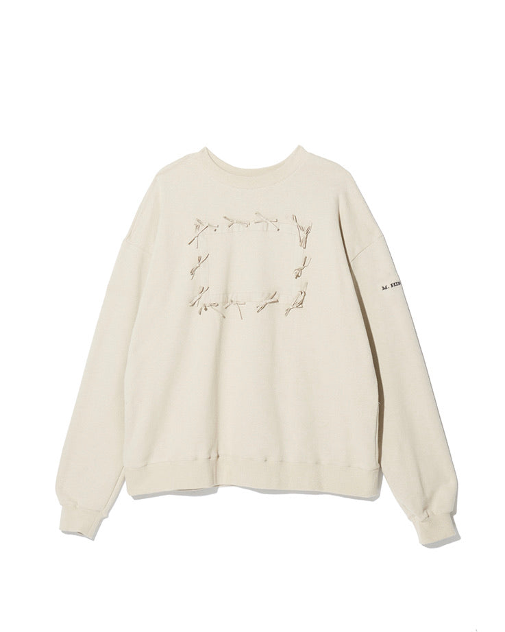 Crew Neck Sweat with Ribbons